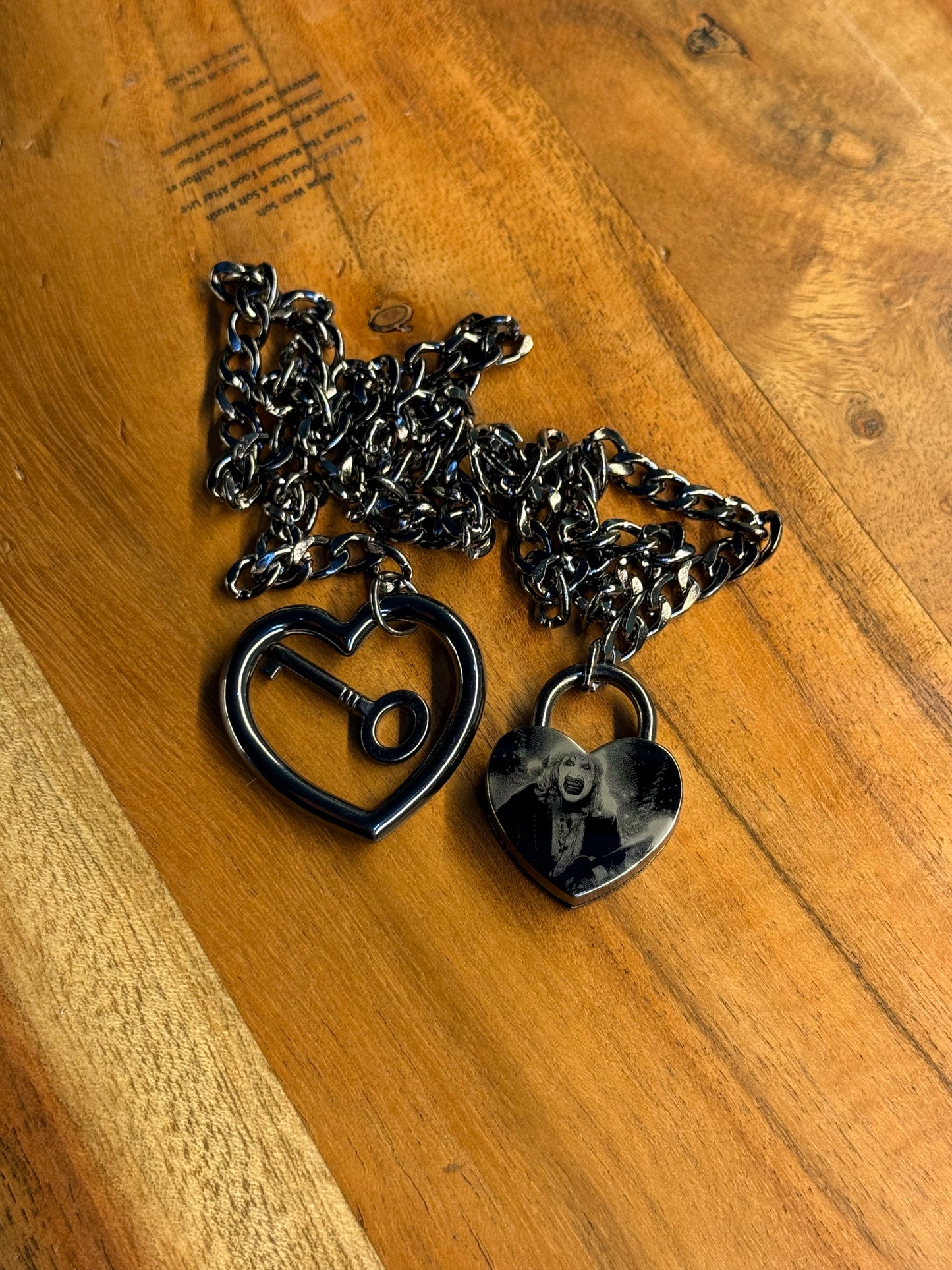 Terrifier Heart Lock Necklace