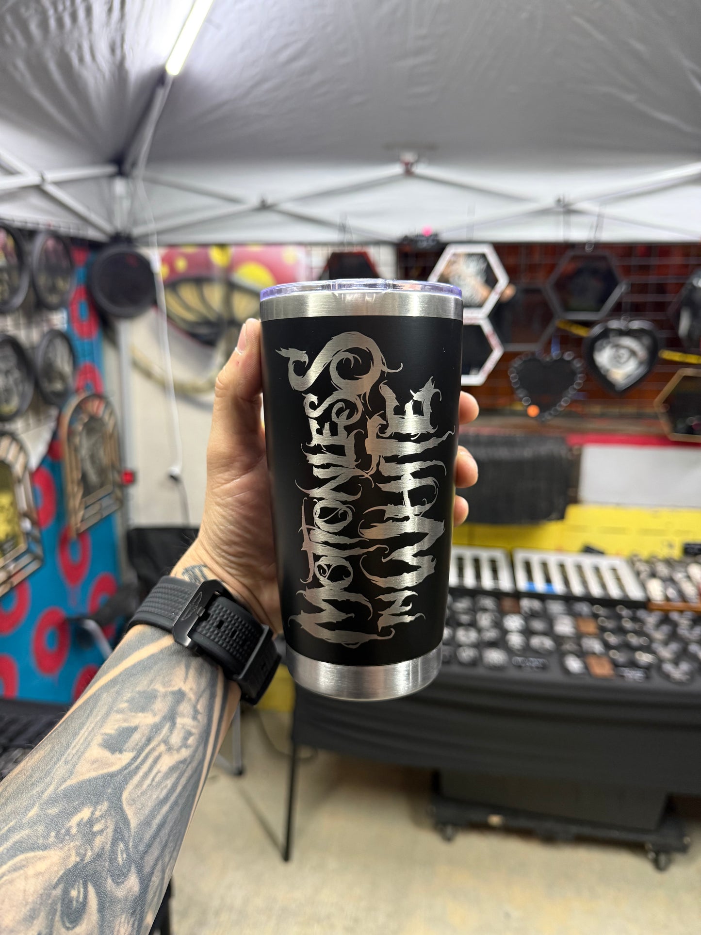 Motionless in white 20oz tumbler