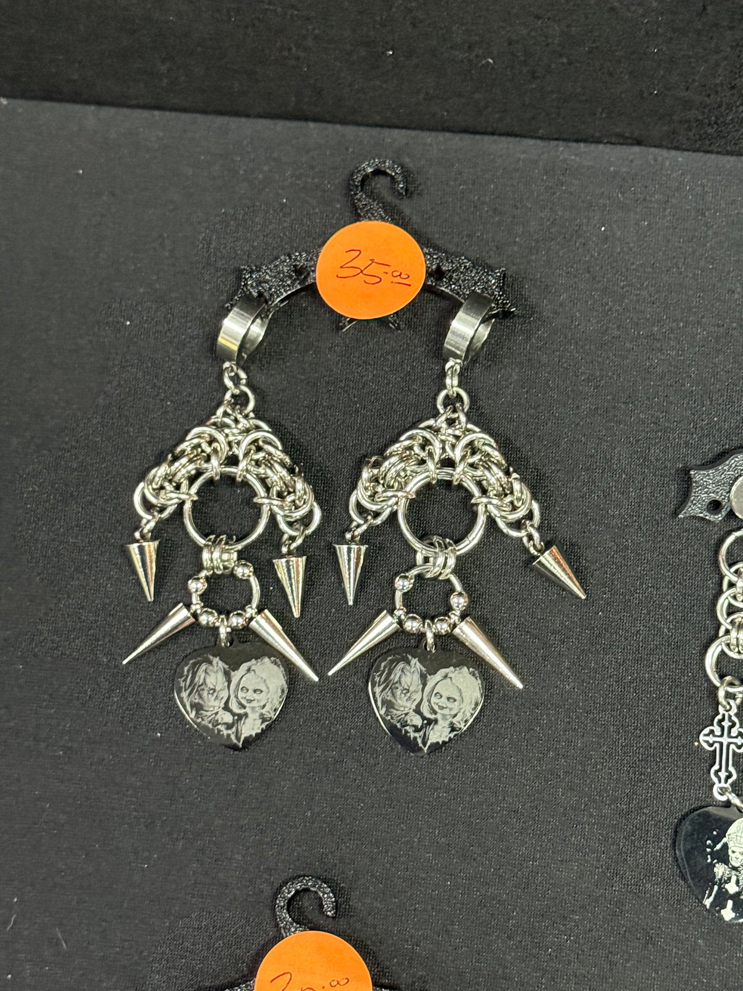Chucky and Tiffany Stainless Earrings