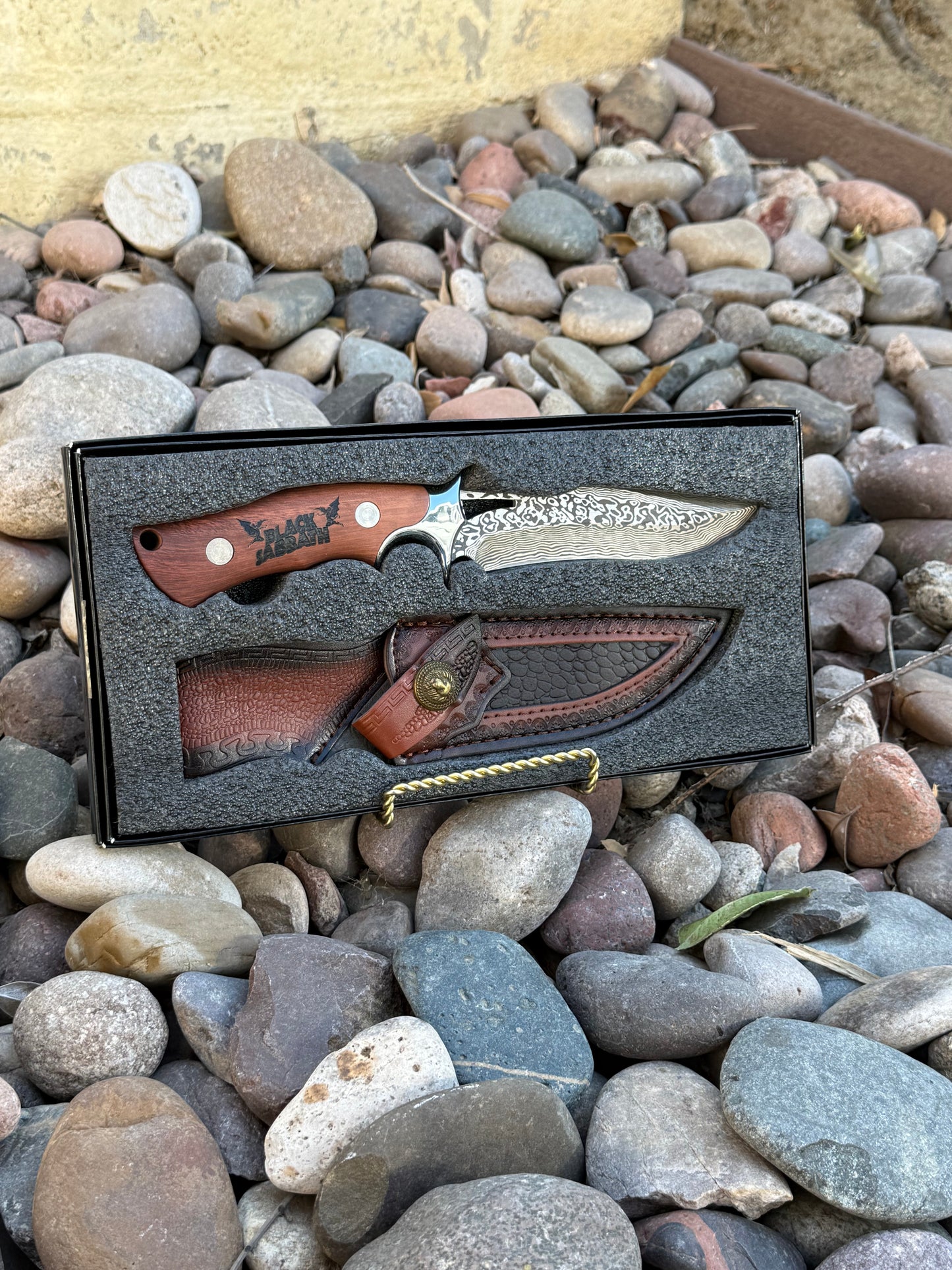 Black Sabbath Hunting Knife and Sheath