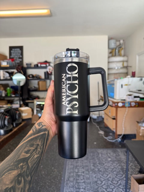 American Psycho 40 Oz Tumbler