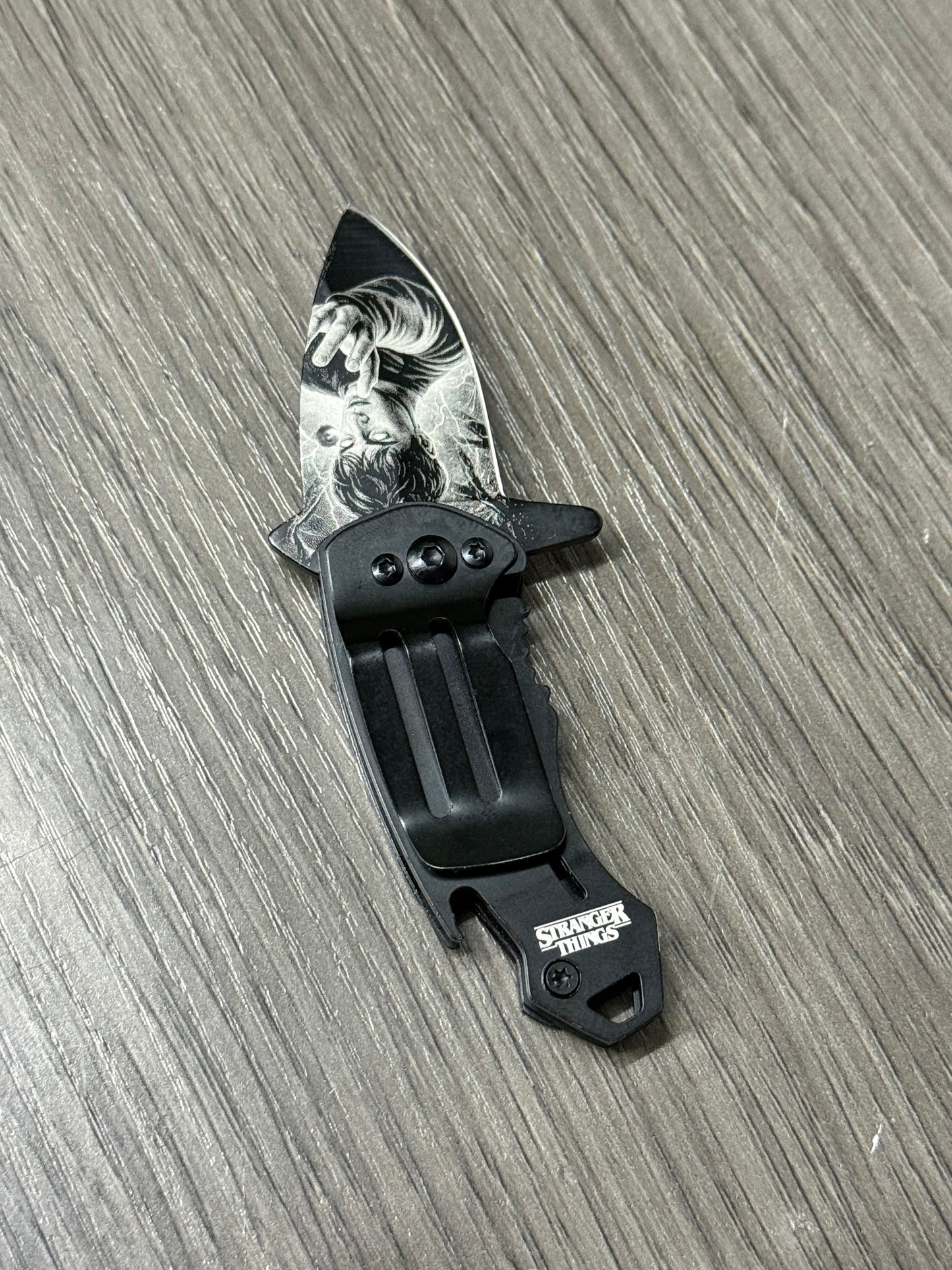 Stranger Things mini stainless steel folding knife