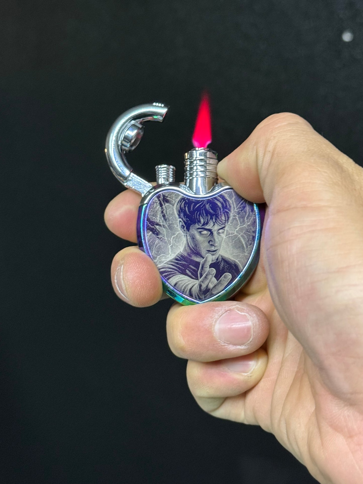 Will Byer of Stranger Things stainless steel heart lighter