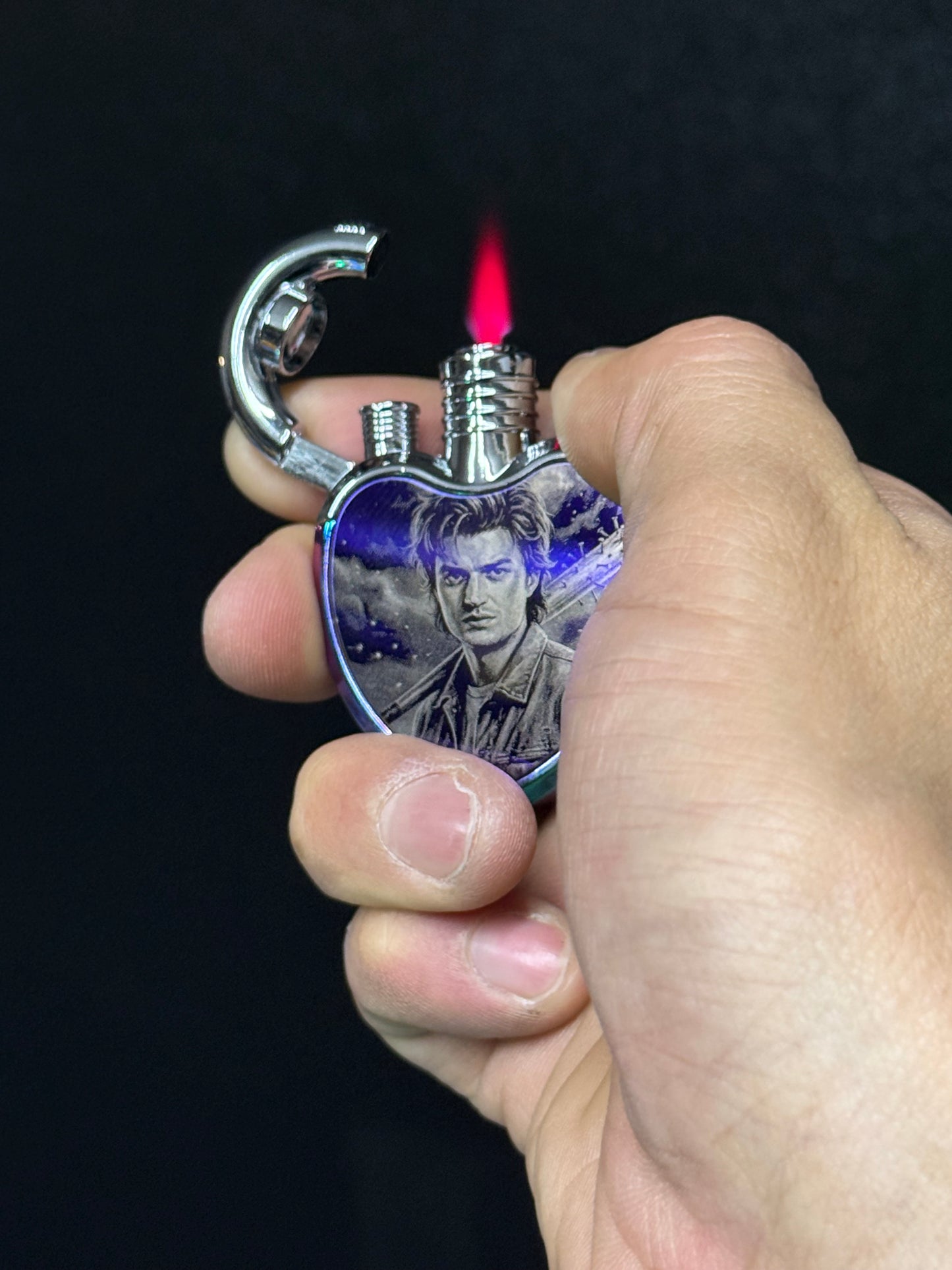 Steve Harrington Stainless Heart Lighter