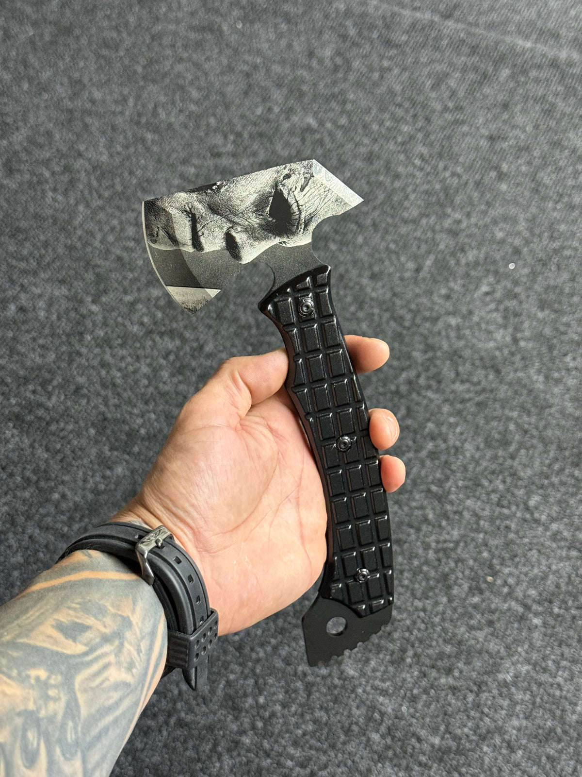 Black stainless steel Michael Myers hatchet