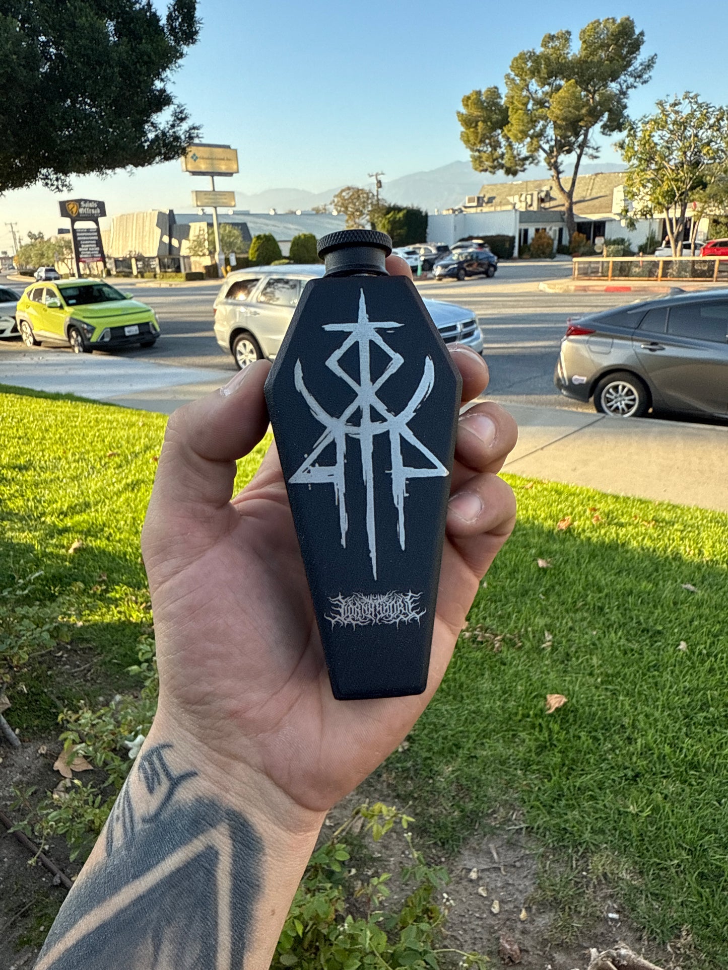 Lorna Shore Coffin Flask