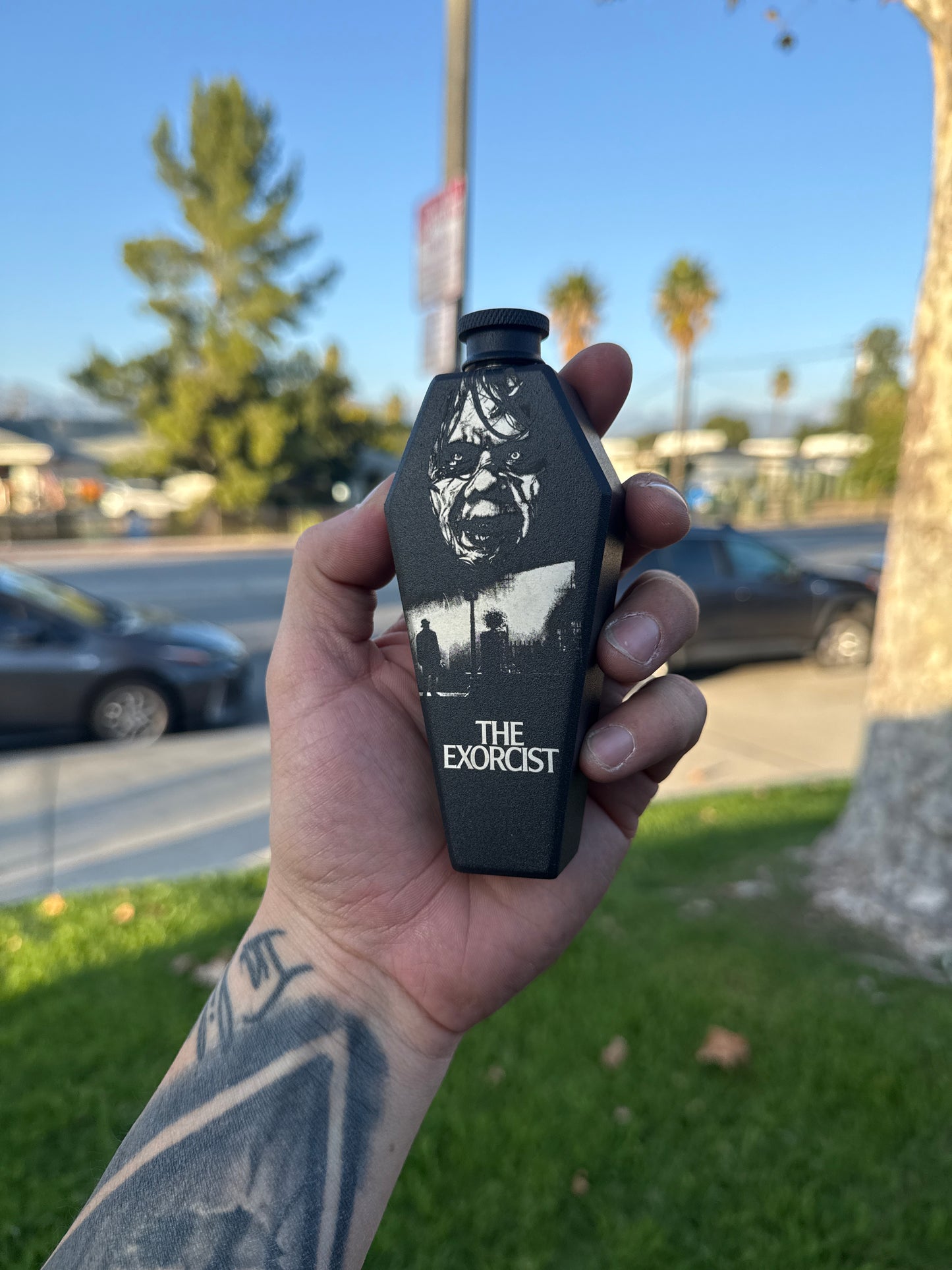 The Exorcist Coffin Flask