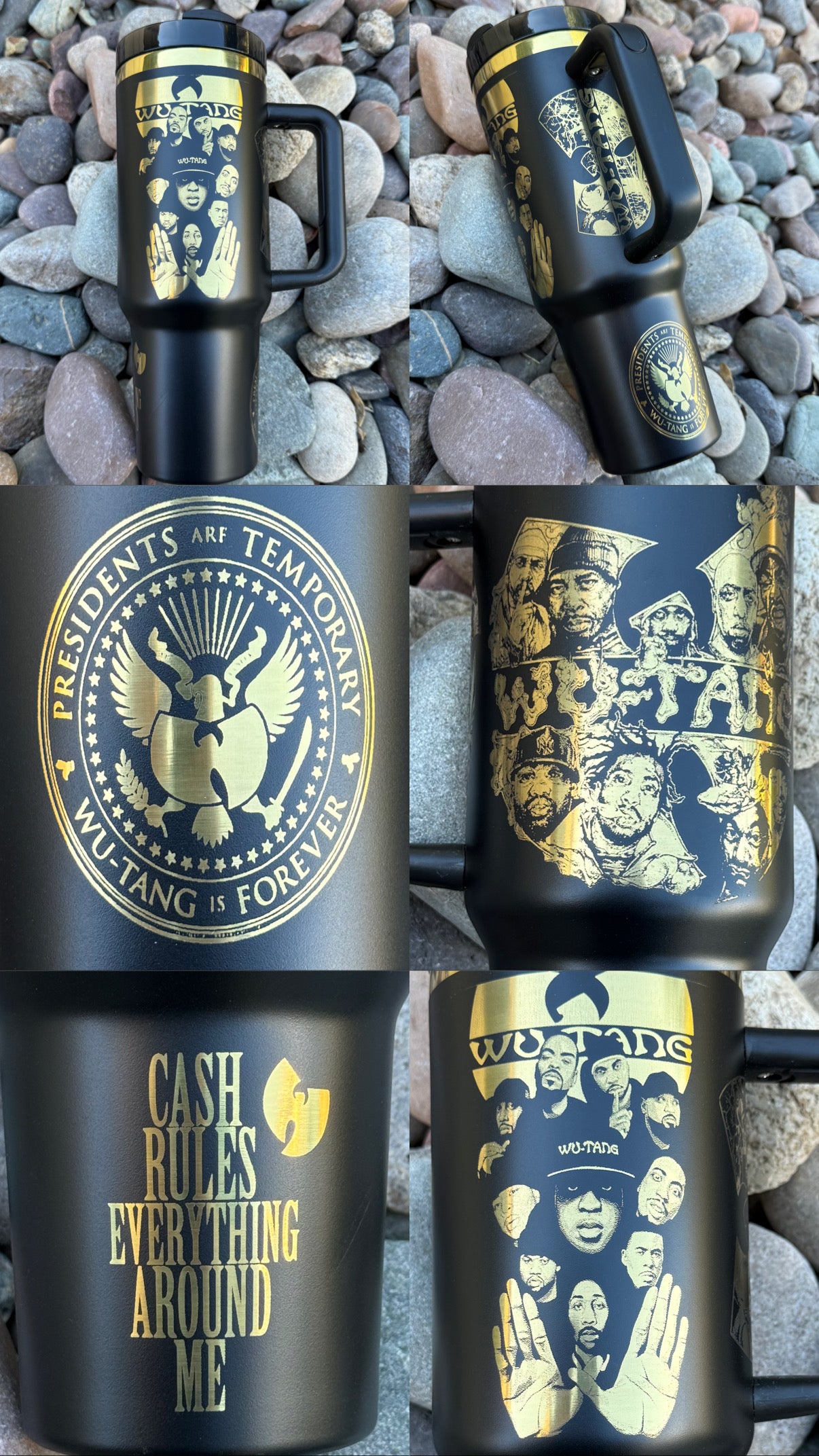 Wu-Tang Clan 40Oz Gold Plated Tumbler