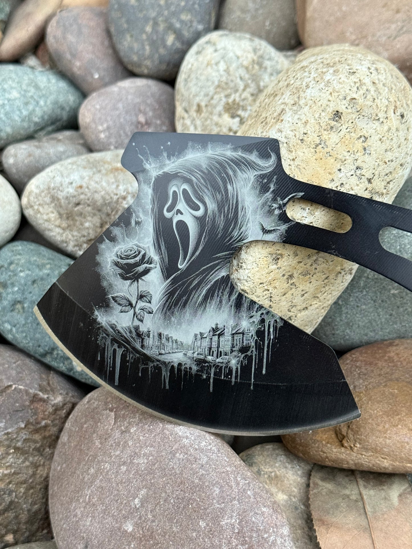 Scream Rosewood Handle Double Sided Axe