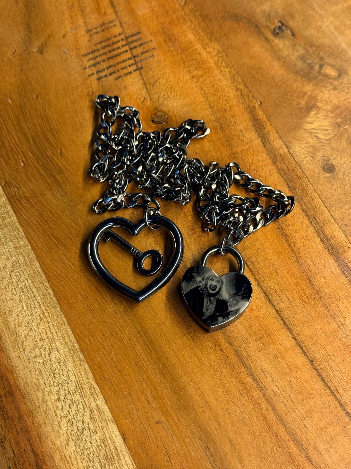 Terrifier Heart Lock Necklace