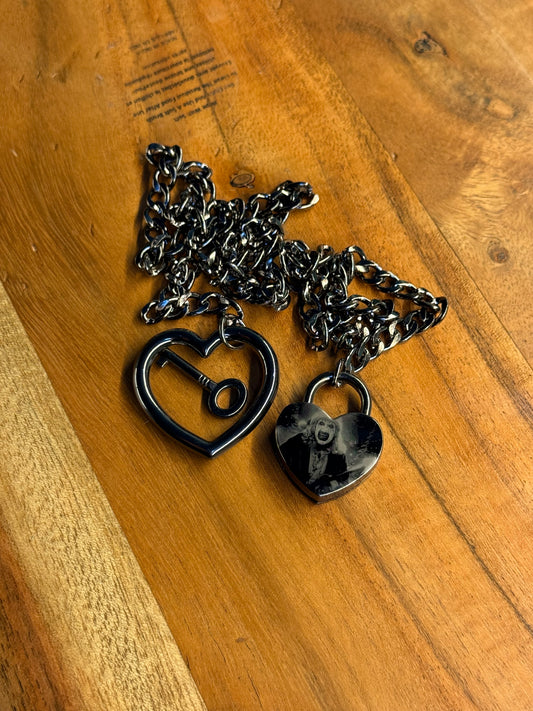 Terrifier Heart Lock Necklace