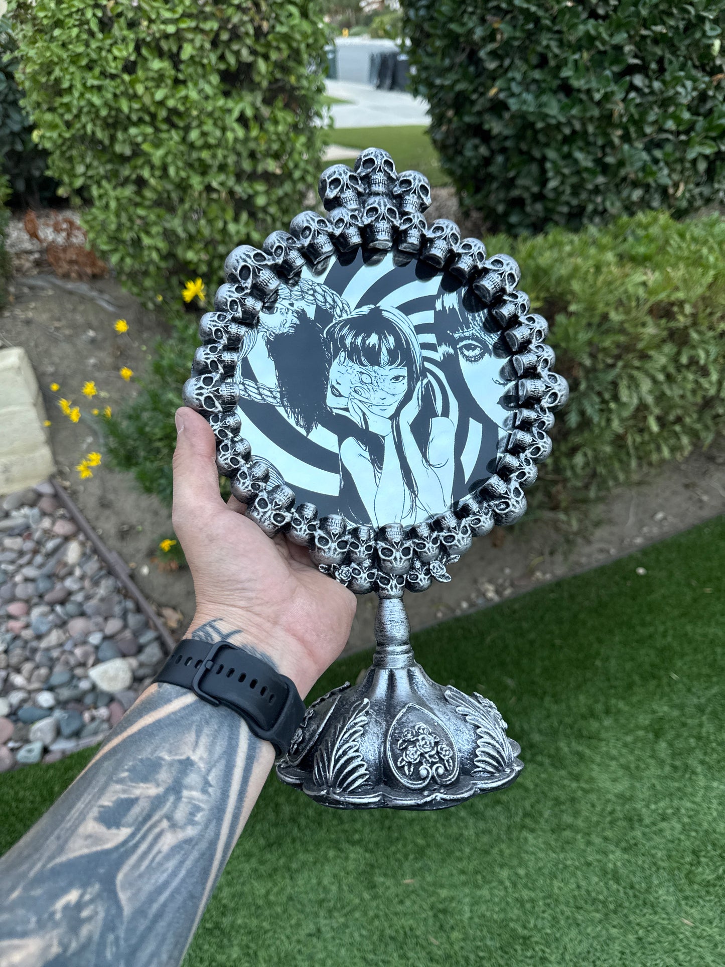 Junji Ito Laser Engraved Decorative Mirror