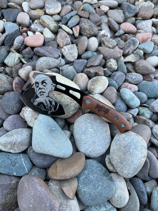 Nosferatu Laser engraved Rosewood axe