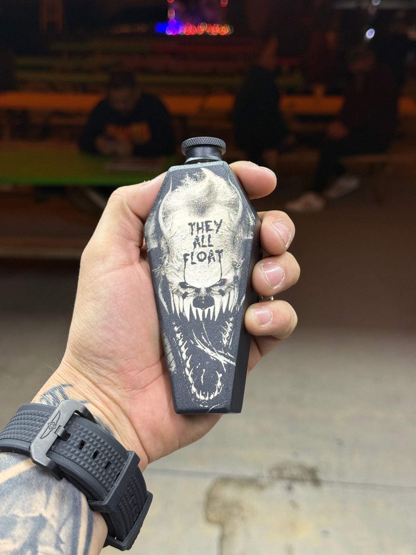 IT They All Float Coffin Flask
