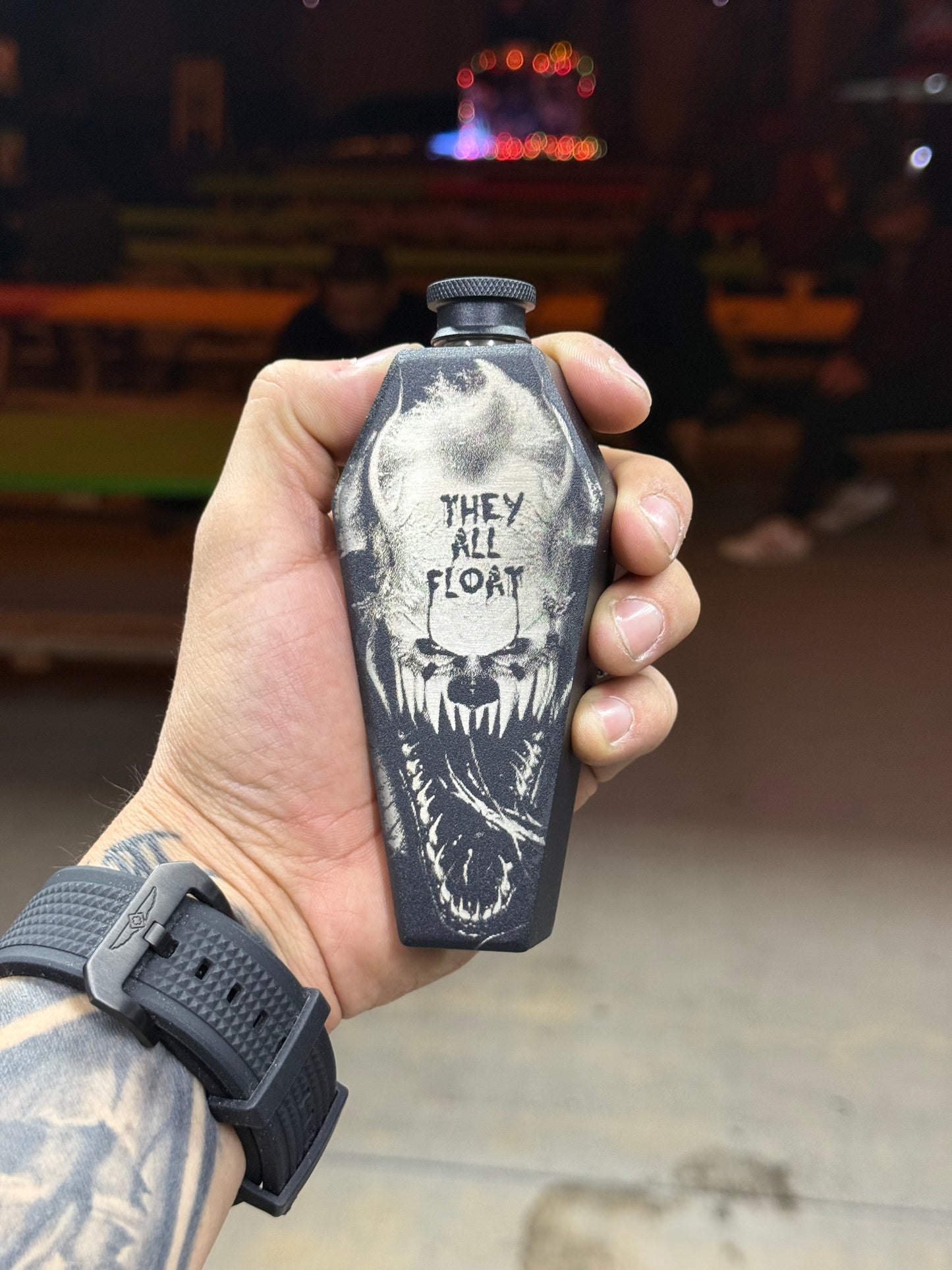 IT They All Float Coffin Flask
