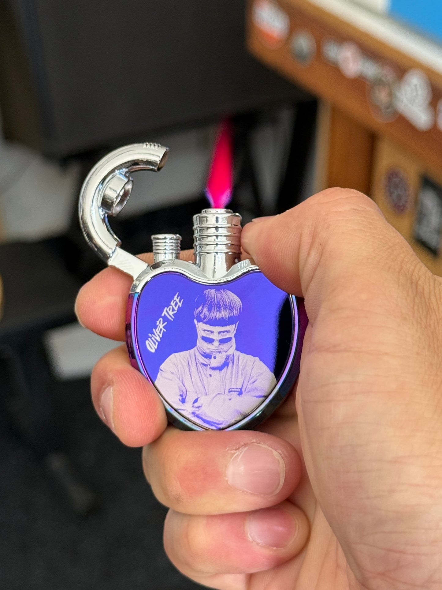Oliver Tree Laser Engraved Heart Torch Lighter