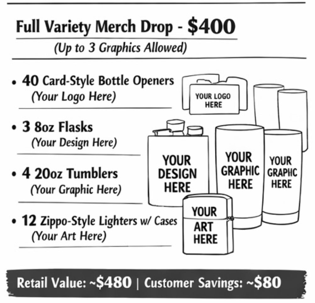 $400 Dollar Merch Bundle Pack!