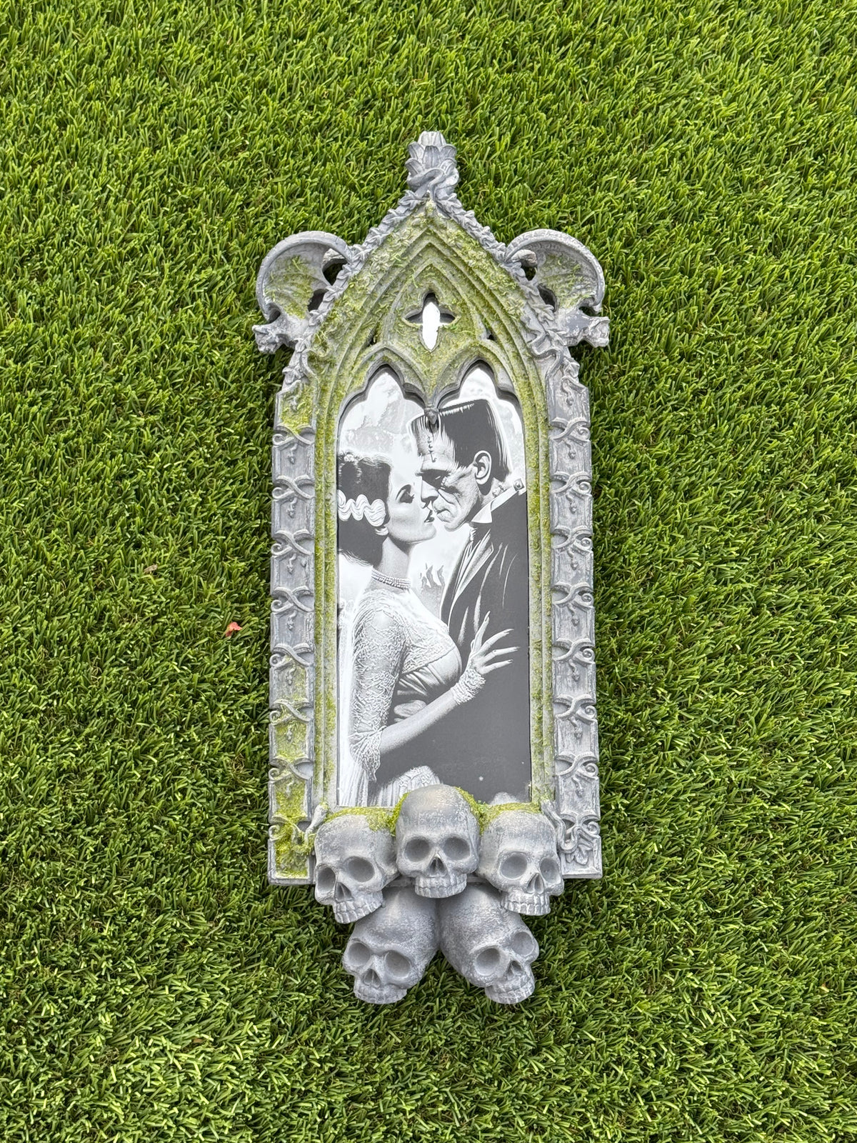 Frankenstein and His Bride Ornate Wall Mirror