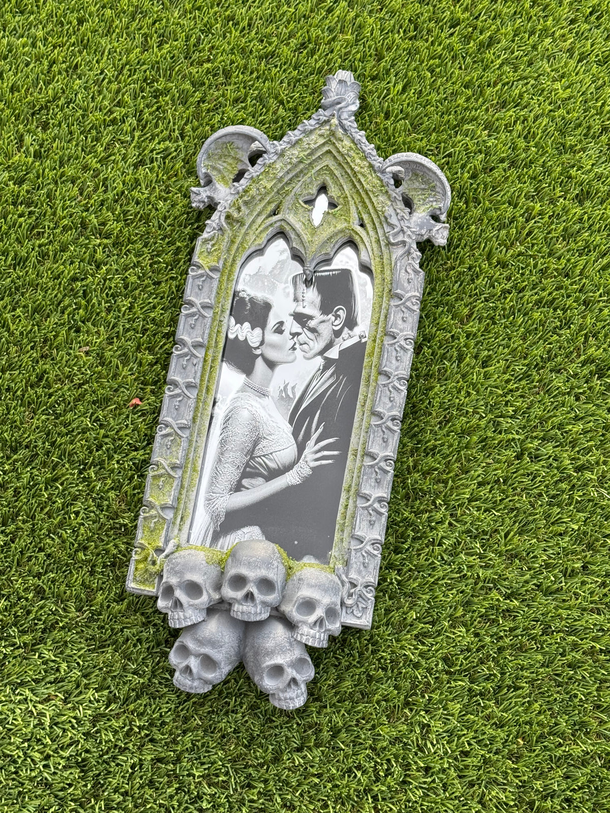 Frankenstein and His Bride Ornate Wall Mirror