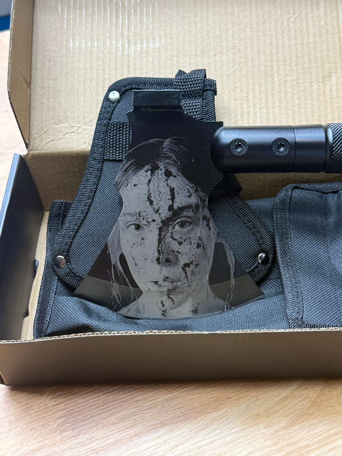Lizzie Borden 9-1 Laser Engraved Axe
