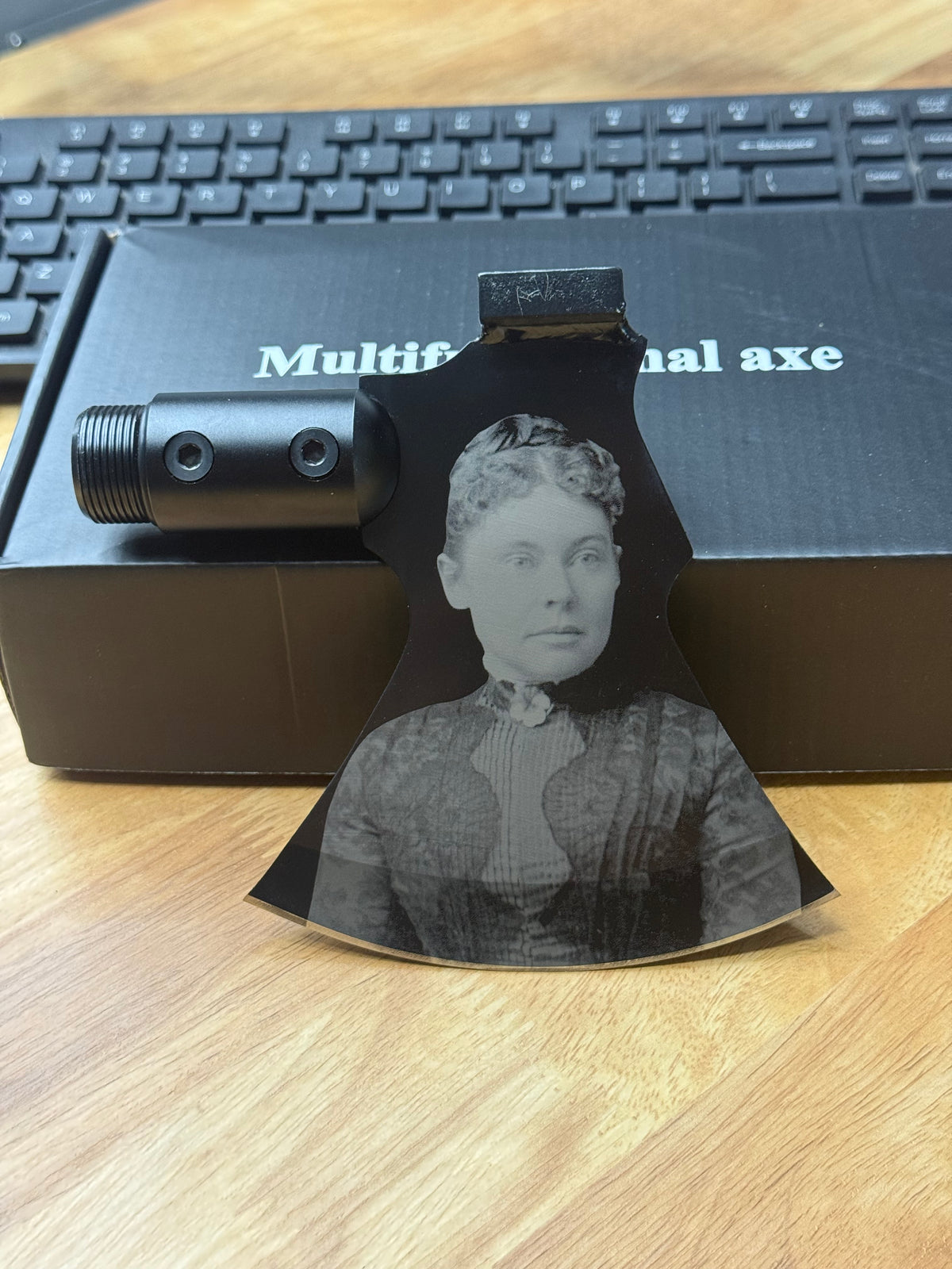 Lizzie Borden 9-1 Laser Engraved Axe