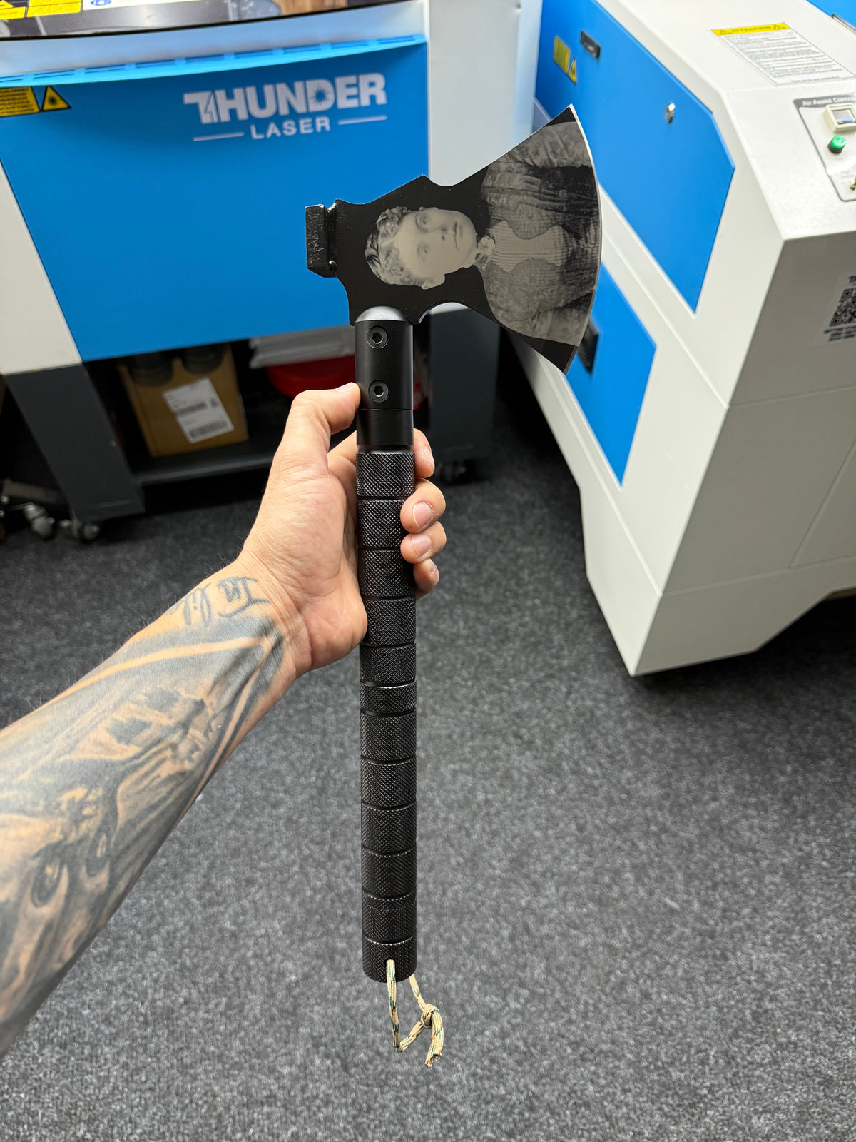 Lizzie Borden 9-1 Laser Engraved Axe