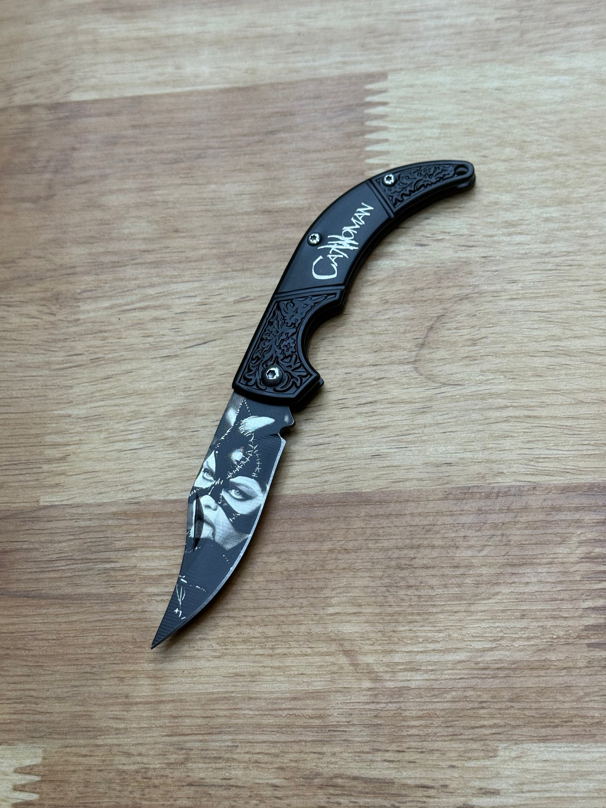 Catwoman Stainless Steel Folding Knife