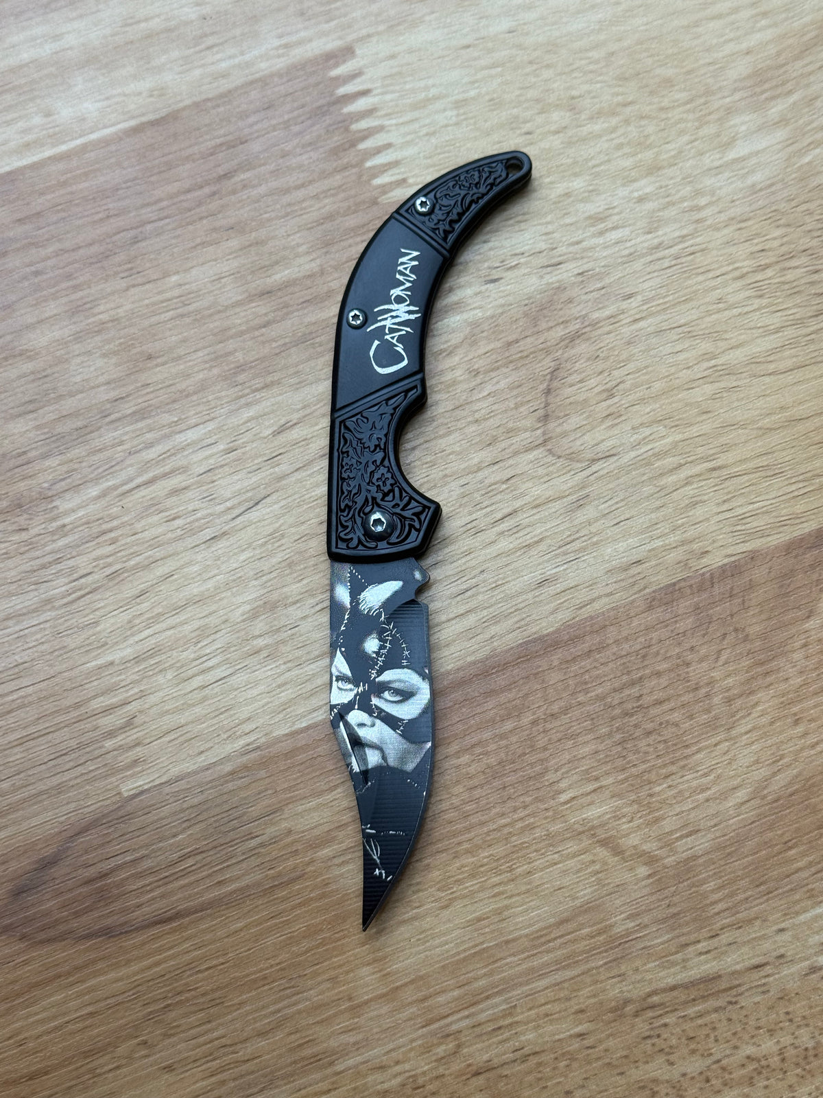 Catwoman Stainless Steel Folding Knife