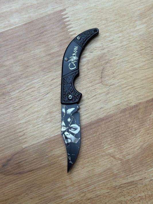 Catwoman Stainless Steel Folding Knife