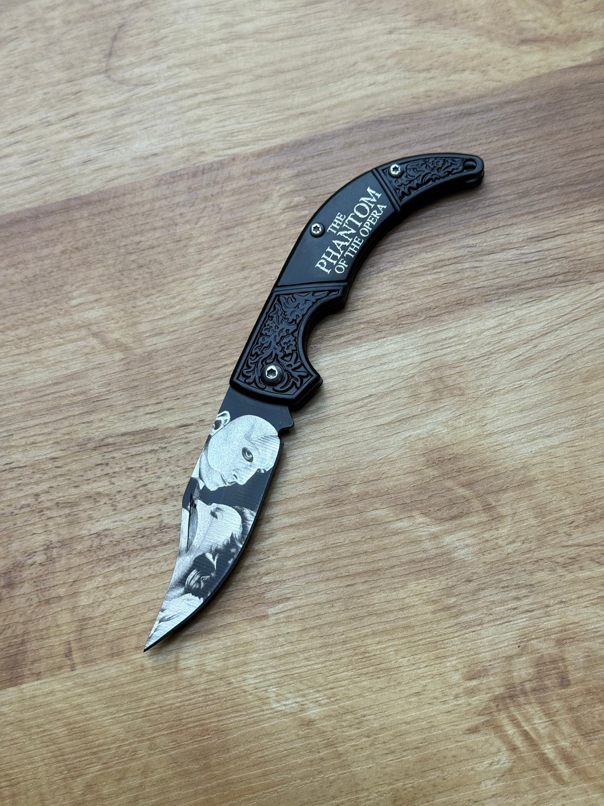 Phantom Of The Opera Stainless Steel Folding Blade