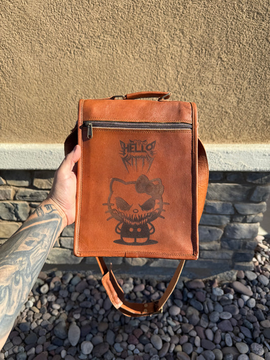 Hello Kitty Laser Engraved Bag. (BRAND NEW)