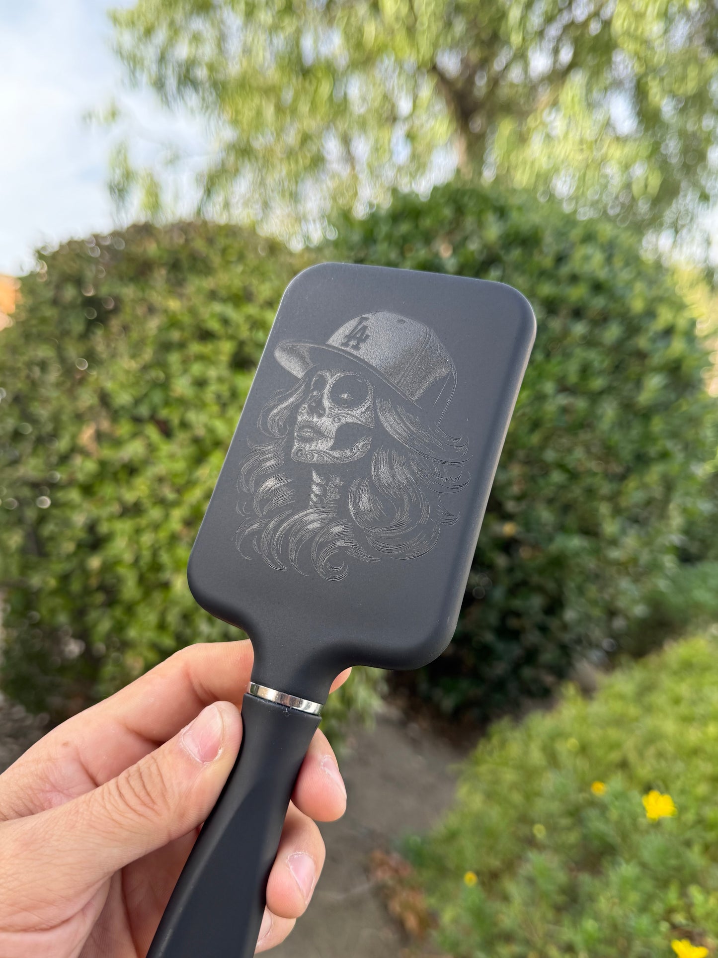 Dodgers Laser engraved Hair Brush