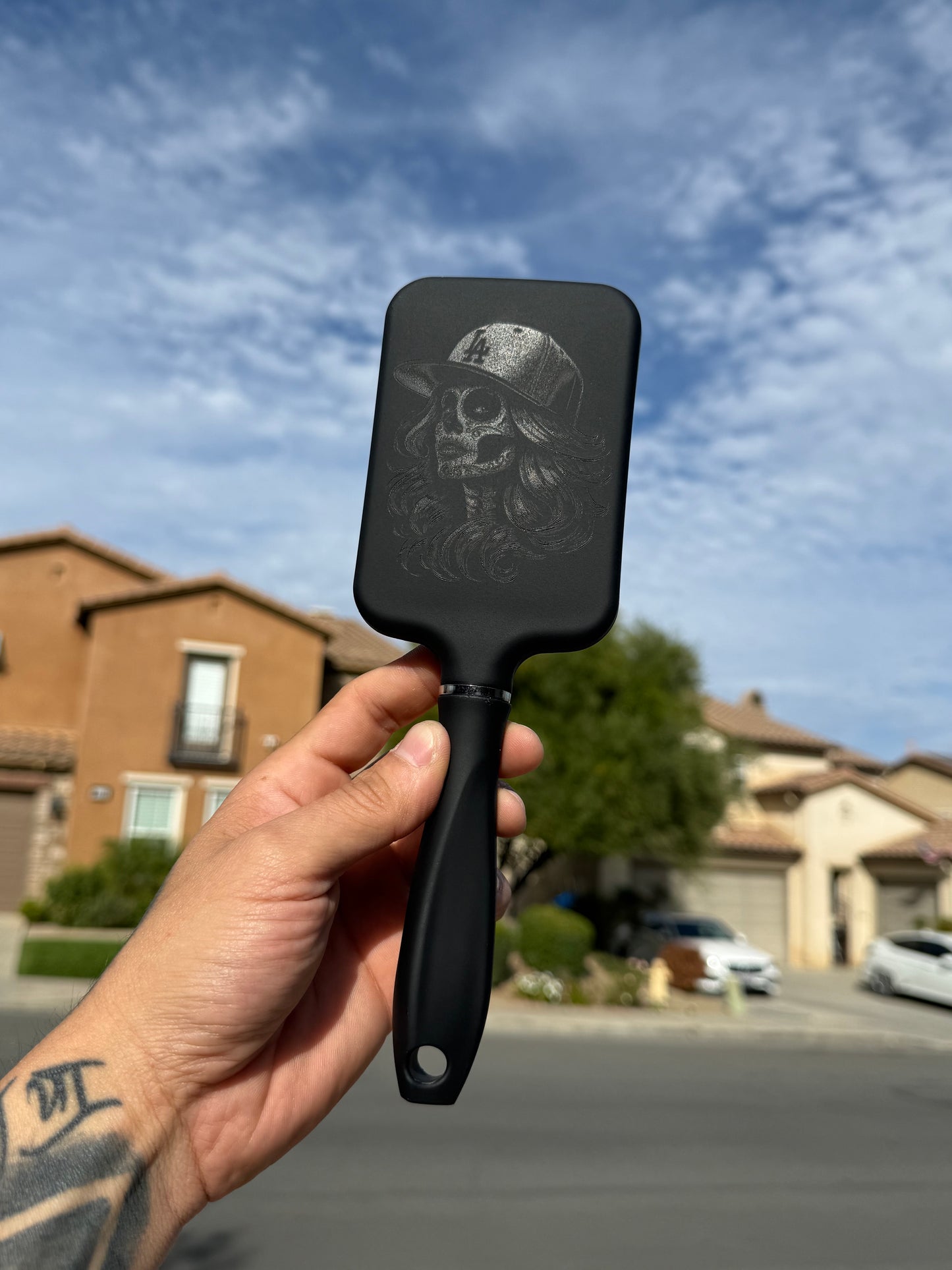 Dodgers Laser engraved Hair Brush