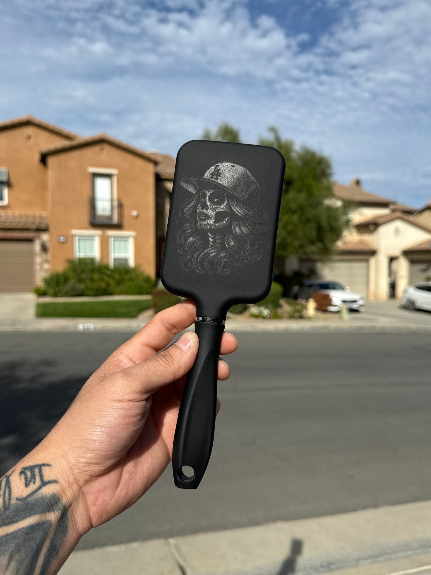 Dodgers Laser engraved Hair Brush