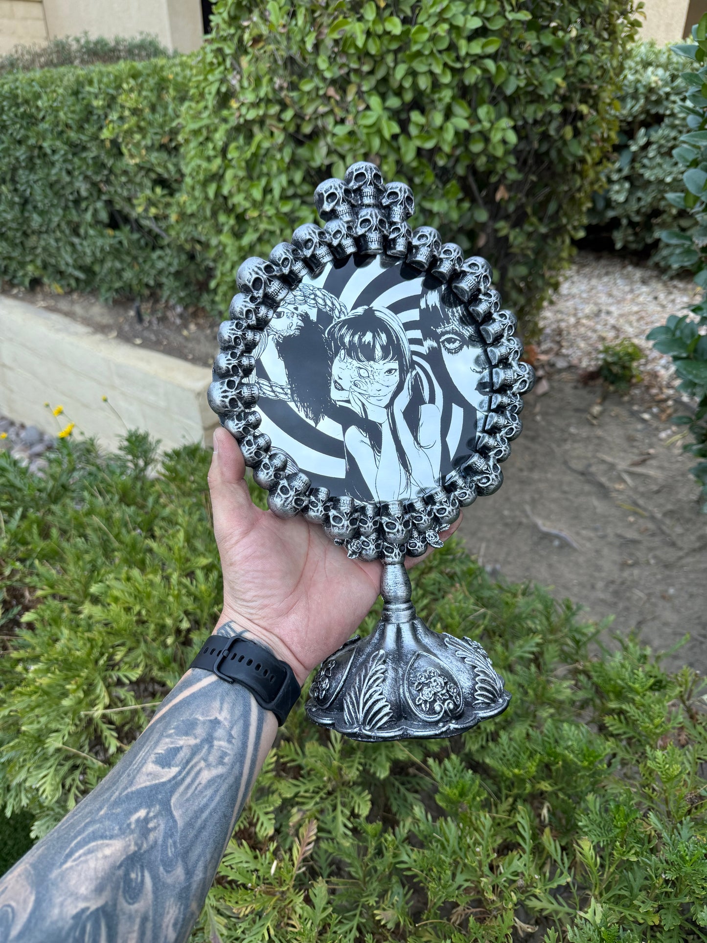 Junji Ito Laser Engraved Decorative Mirror