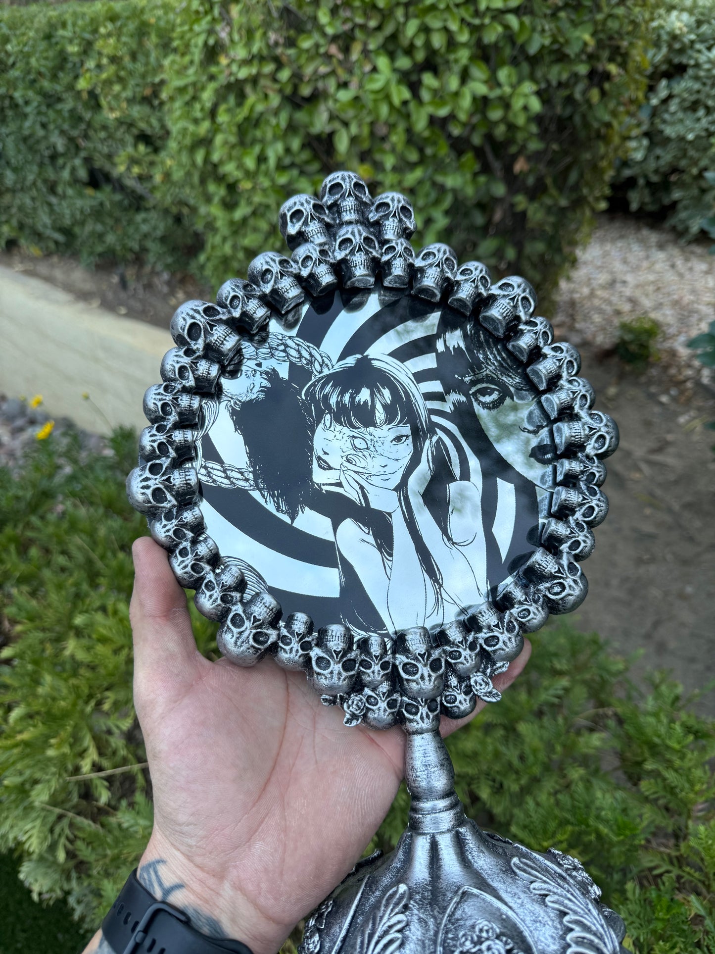Junji Ito Laser Engraved Decorative Mirror