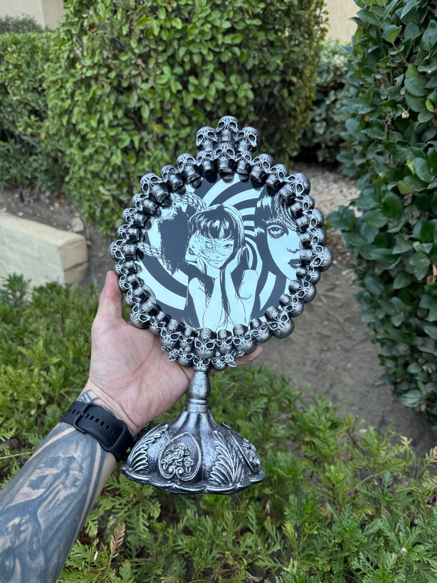 Junji Ito Laser Engraved Decorative Mirror