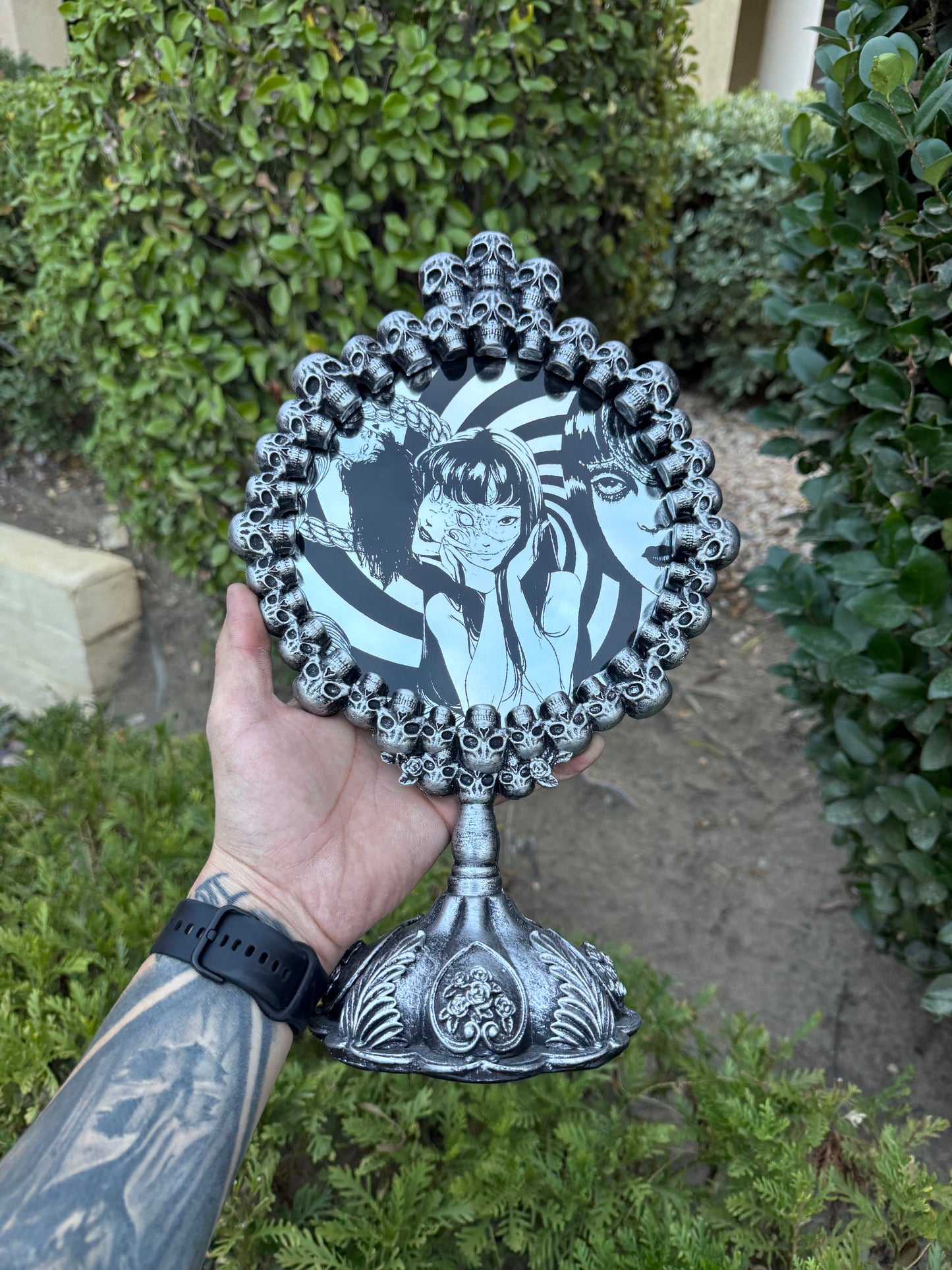 Junji Ito Laser Engraved Decorative Mirror