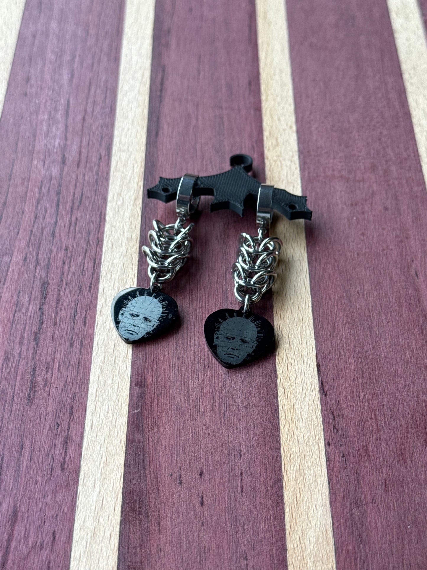 Hellraiser chainmail Earrings