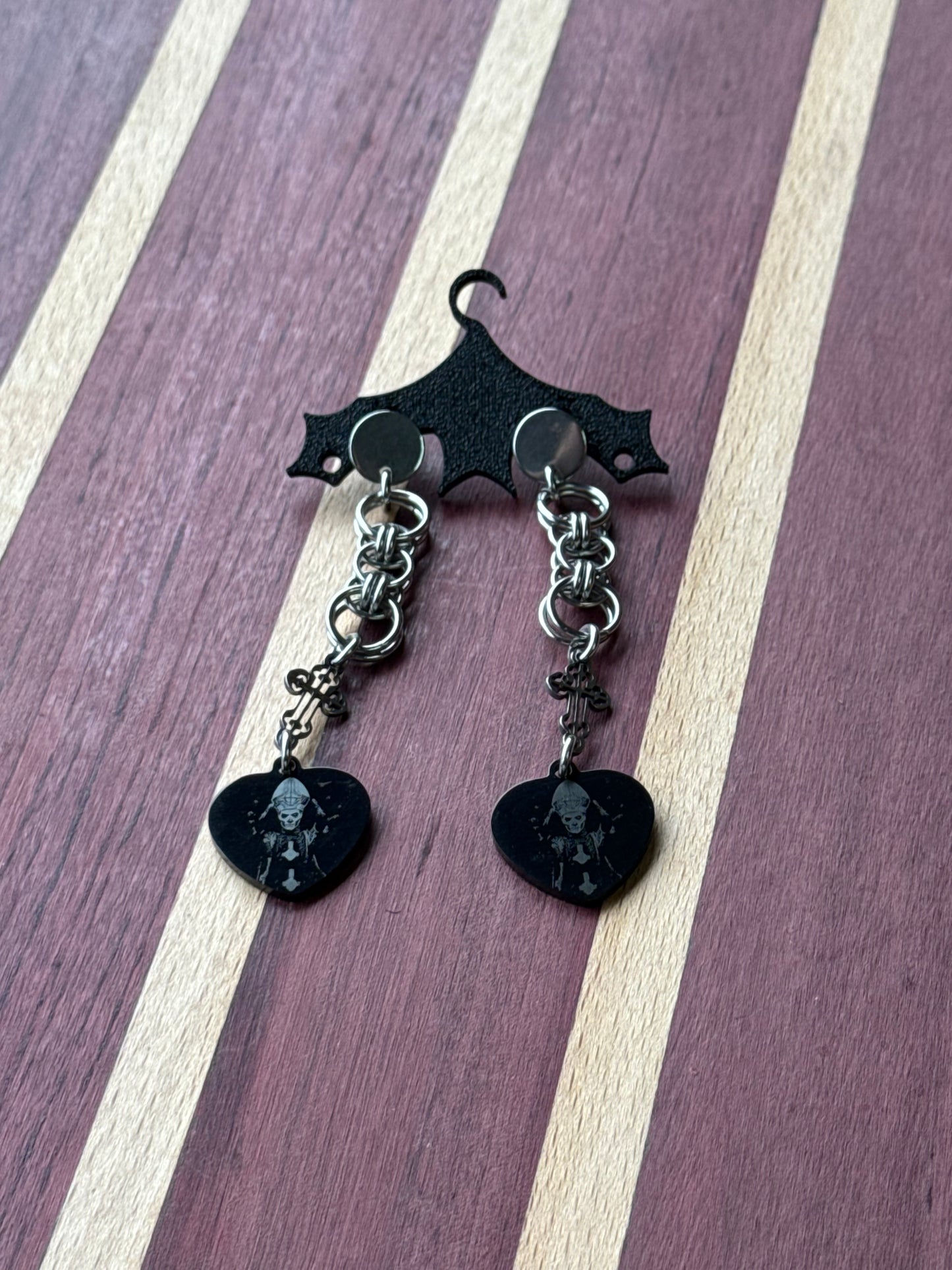 Ghost Chainmail earrings