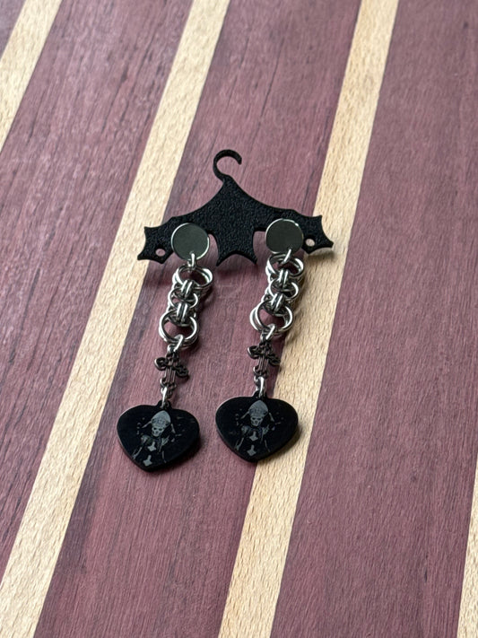 Ghost Chainmail earrings
