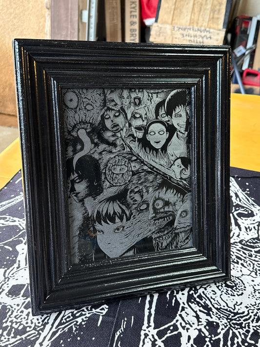 Junji Ito Engraved Glass Frame