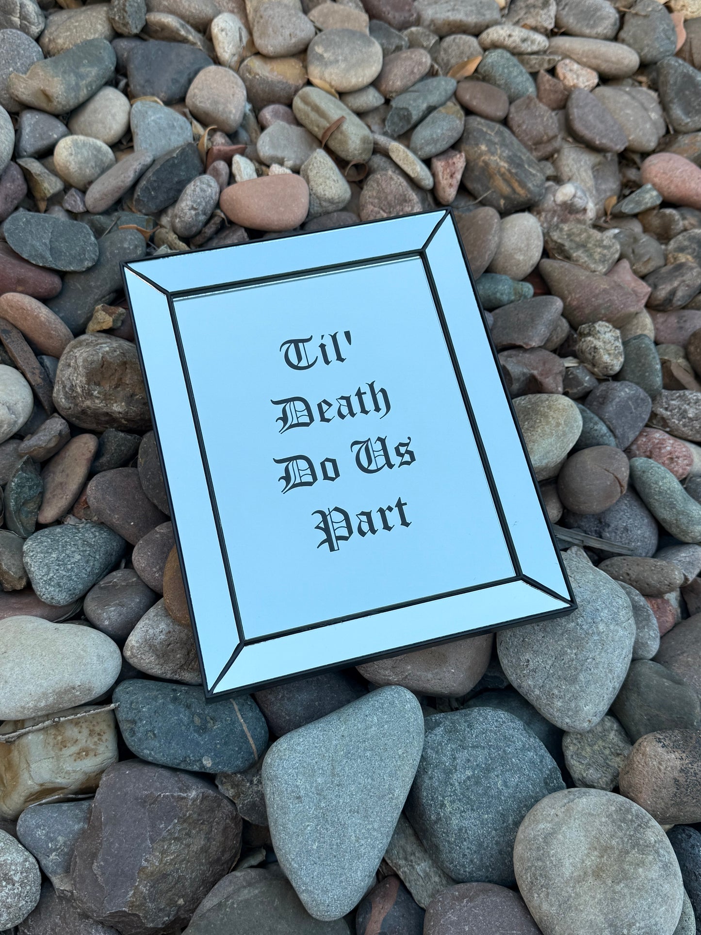 Till death do us part decorative mirror