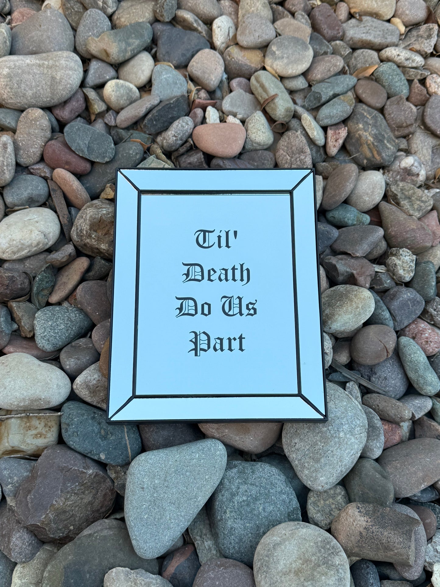 Till death do us part decorative mirror