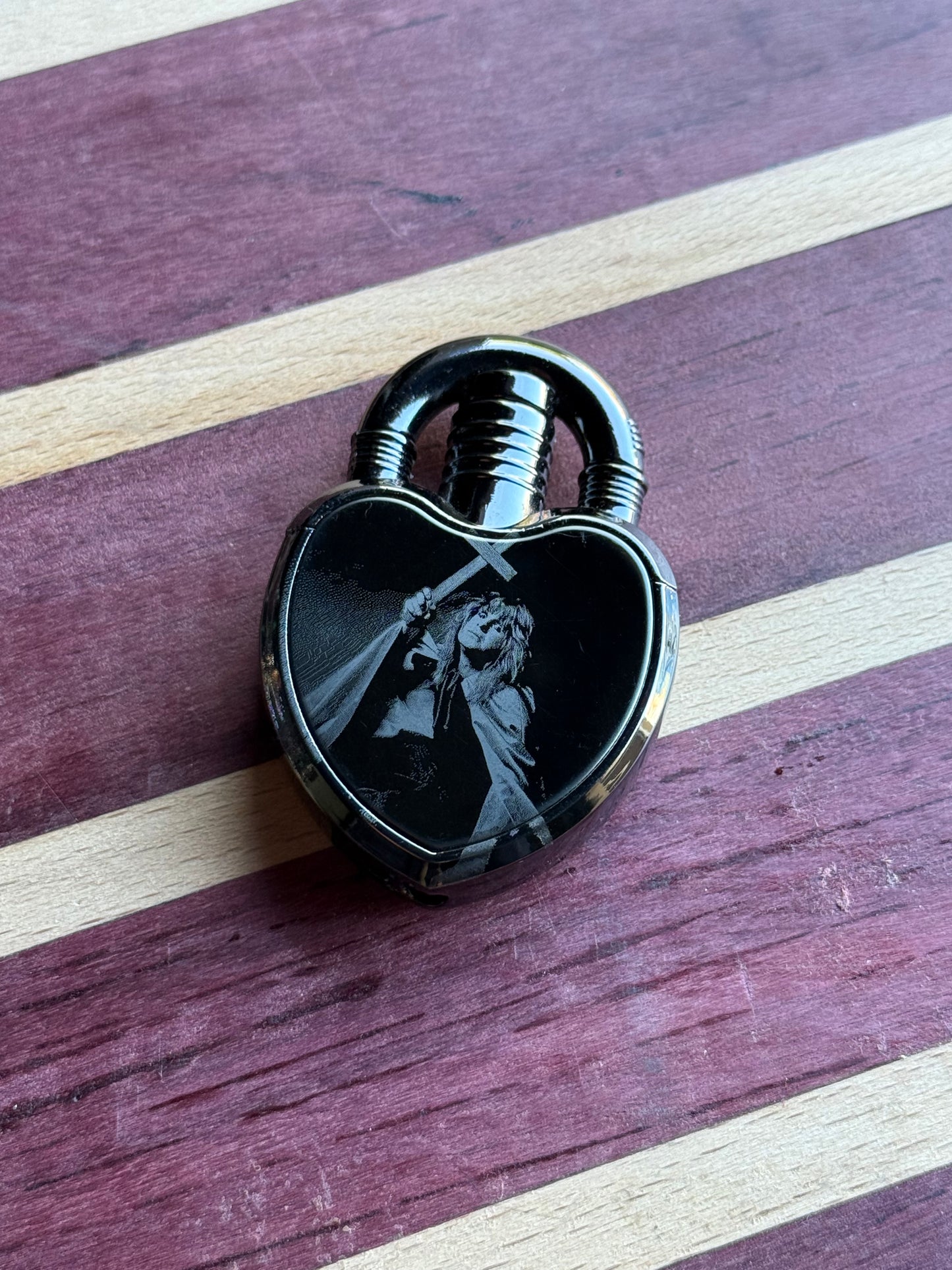 Ozzy Osbourne stainless steel heart lighter