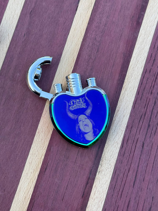 Ozzy Osbourne stainless steel heart lighter