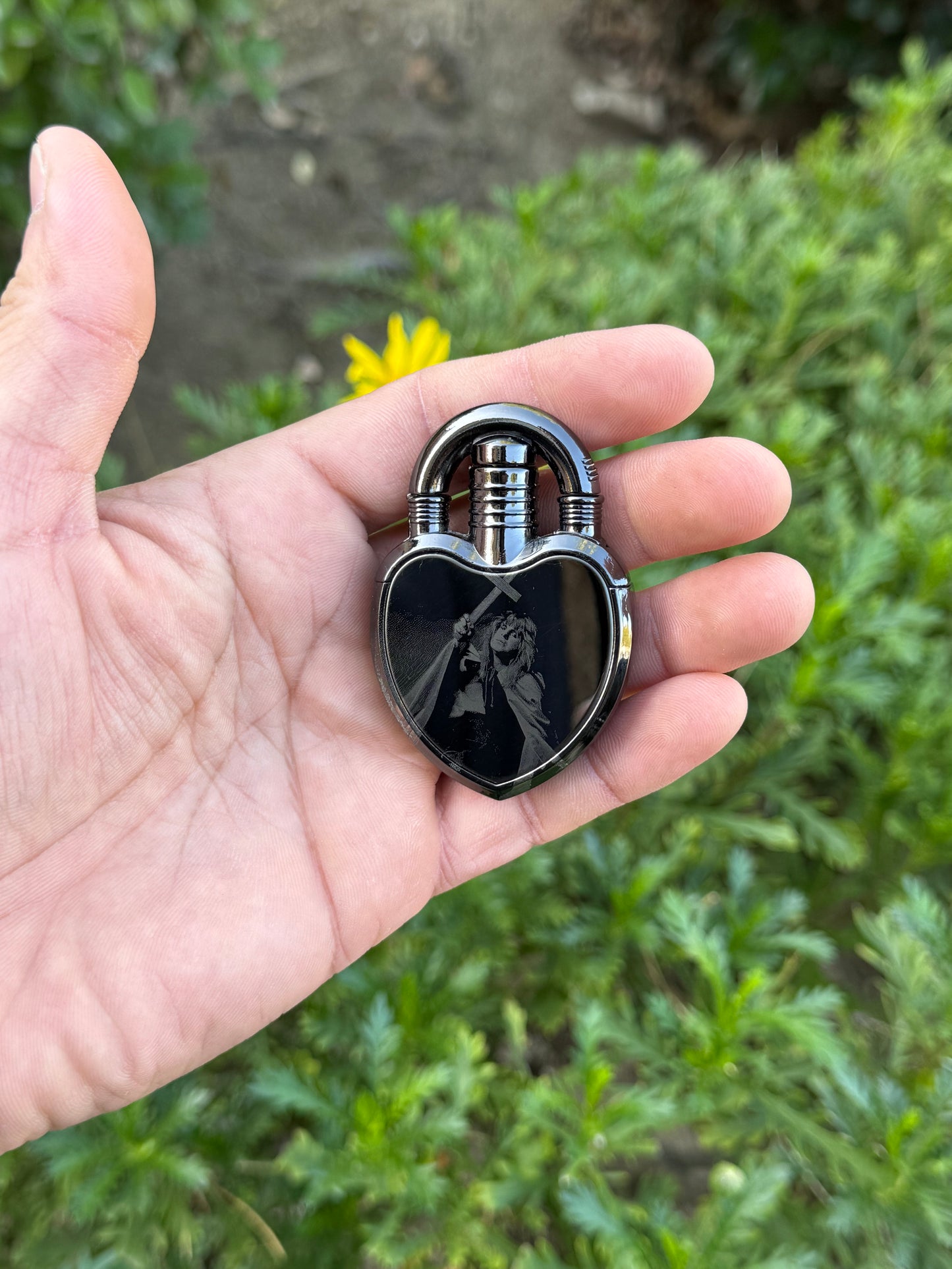 Ozzy Osbourne stainless steel heart lighter