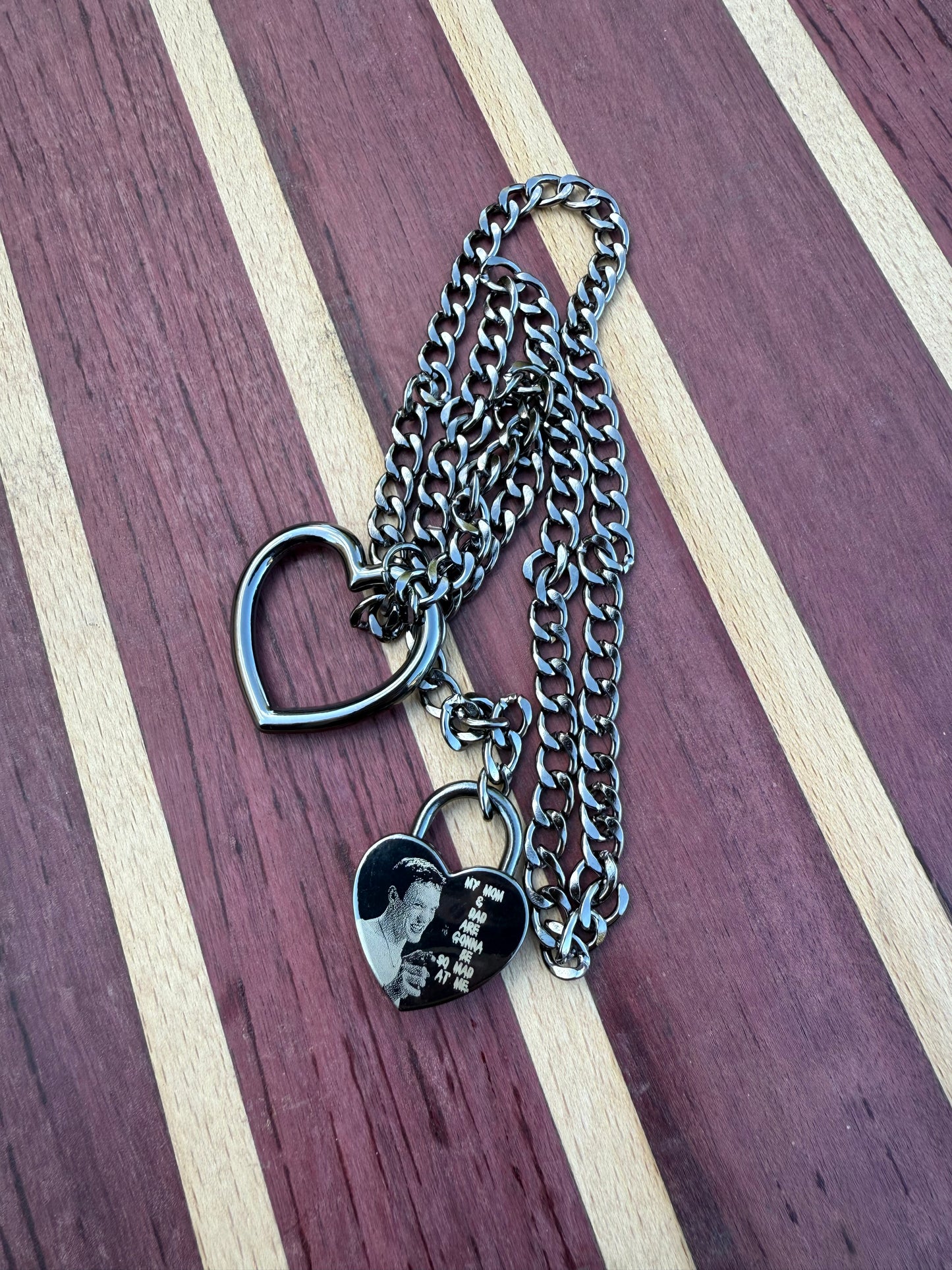 Stu Macher Stainless Steel Heart Lock