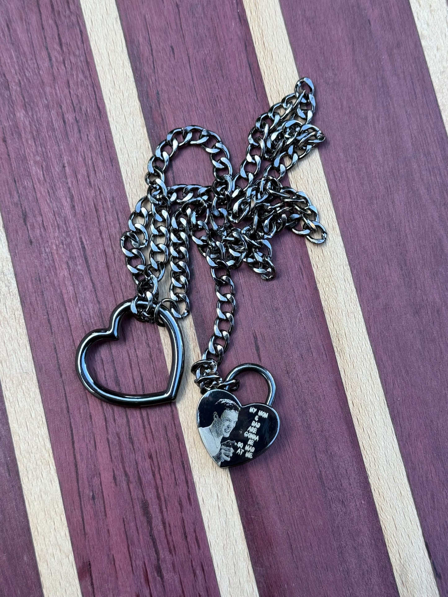 Stu Macher Stainless Steel Heart Lock