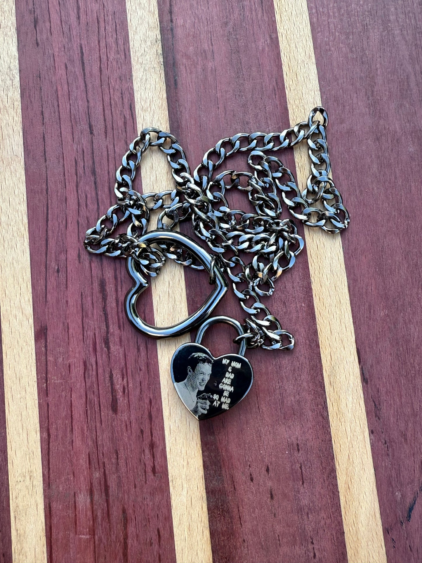 Stu Macher Stainless Steel Heart Lock